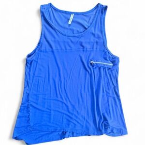Splash blue business casual sleeveless top | y2k 90s top